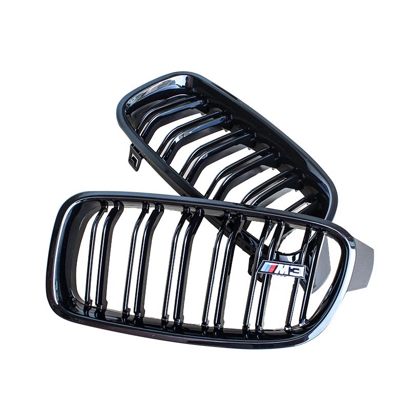 BMW 3 Series M3 F30 F35 Modified Grilles Shinning Black ABS Year 2012-2017